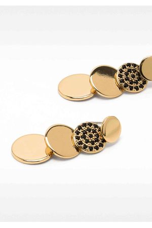 Parfois Zarcillos dorados con circonitas