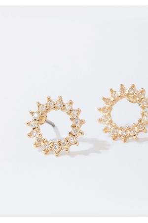 Parfois Zarcillos Dorados Con Circonitas