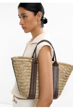 Parfois Cartera shopper de rafia