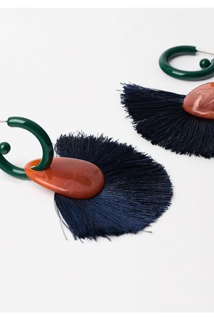 Parfois Zarcillos Efecto Piedra y Flecos