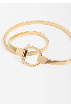 Parfois Cinturón Metálico Dorado