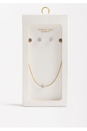 Parfois Set Collar Y Zarcillos con Cristales