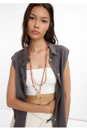 Parfois Set collares con piedras y abalorios de vidrio