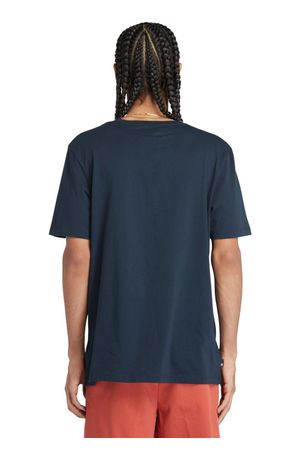 Camiseta con logotipo multicapa en contraste