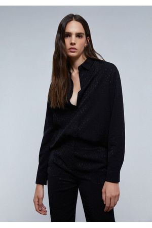 Camisa jacquard calaveras estrellas