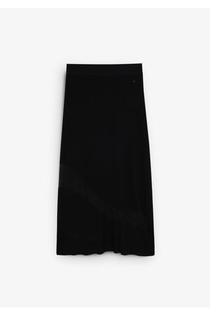 Falda midi punto detalles transparencias