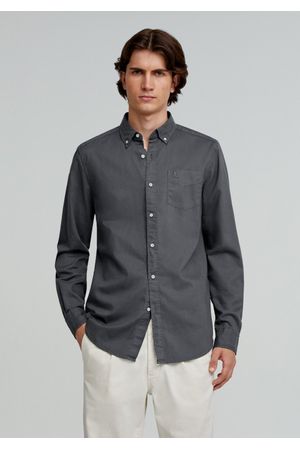 Camisa cuello botones calavera