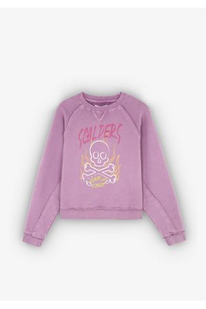 Sudadera lavada logo calavera