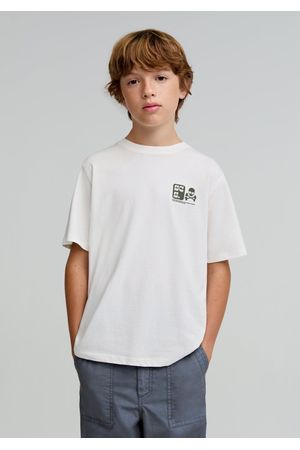 Camiseta print contraste