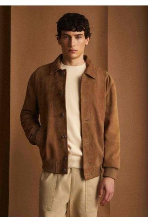 Chaqueta bomber piel ante