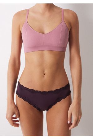 Panty brasileña ancha encaje