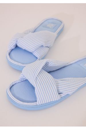 Pantuflas de seersucker