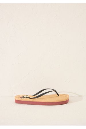 Sandalias de plataforma efecto rafia