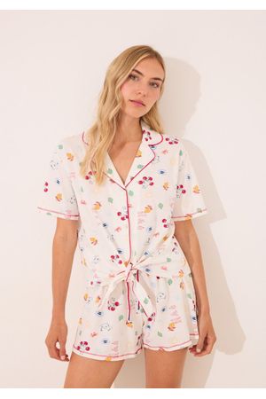 Pijama camisero corto 100% algodón Moomin