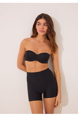 Brasier sin tirantes en microfibra y encaje