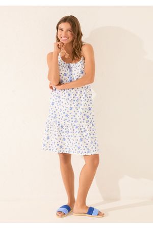 Vestido midi con flores