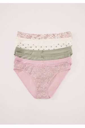Pack de 7 panties clásica de algodón con estampado multicolor