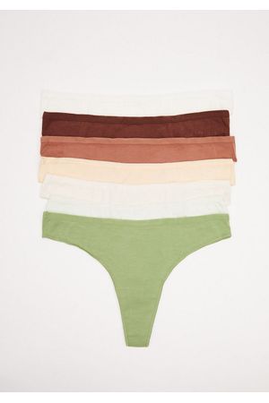 Pack 7 tangas de algodón