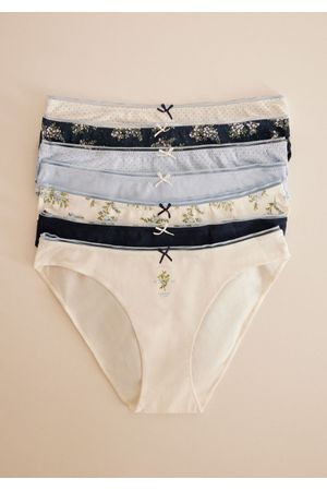 Pack 7 panties clásicos flores