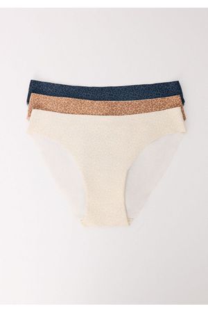 Pack 3 panties clásicos microfibra leopardo