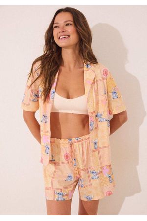 Pijama corto camisero Lilo & Stitch