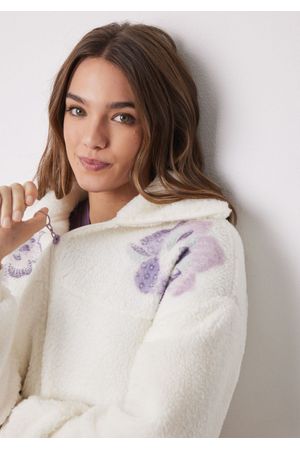 Bata Corta Borreguito De Flores