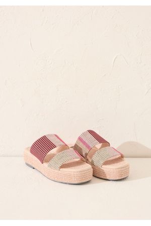 Sandalias de plataforma de rafia