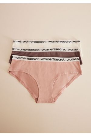 Pack 3 panties anchos logo