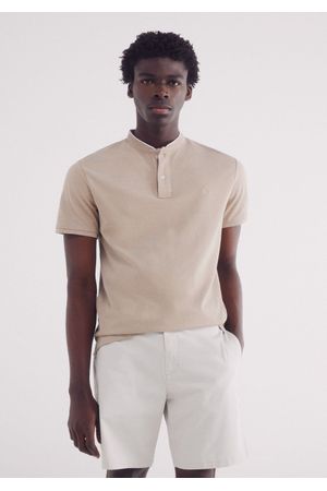 Polo piqué mao oxford slim fit