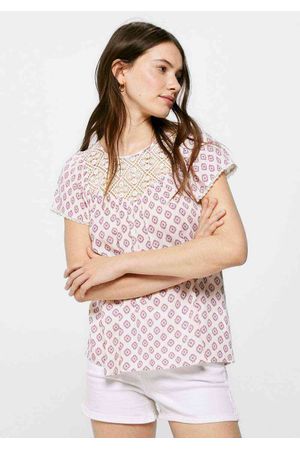 Blusa Lace Canesú Estampada