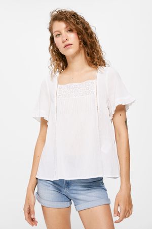 Blusa Fluida Pieza Crochet
