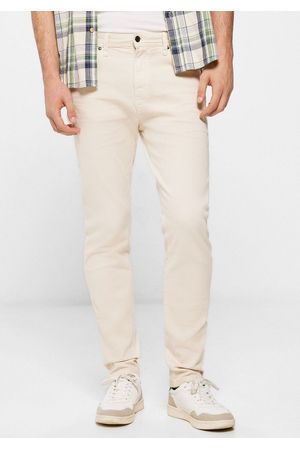 Pantalón 5 bolsillos color slim lavado