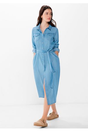 Vestido Midi Vaquero Tencel