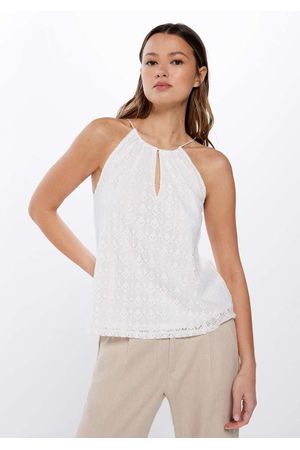 Top escote halter crochet