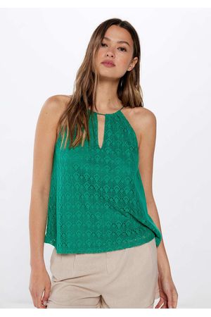 Top escote halter crochet