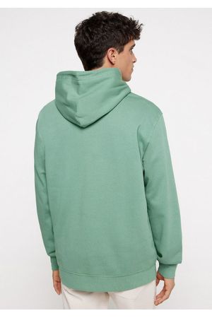 Sudadera capucha básica lavada