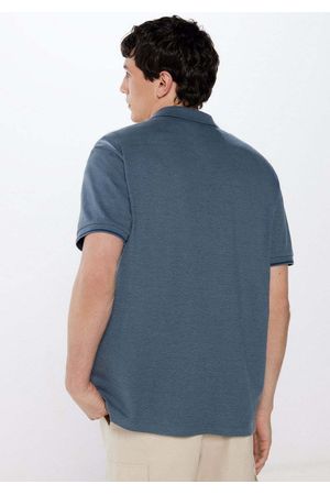 Polo piqué efecto bicolor regular fit
