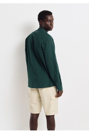 Camisa seersucker mao