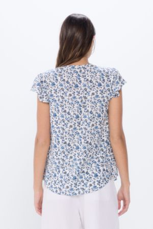 Blusa fluida estampada