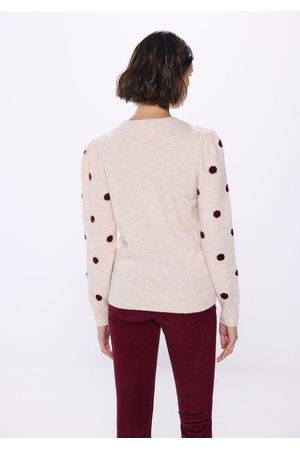 Suéter intarsia puntos