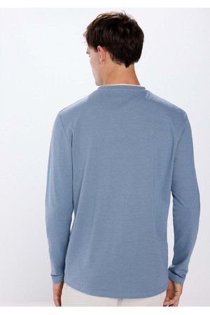 Camiseta manga larga doble piqué