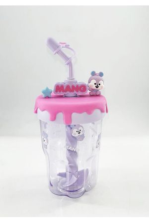 vaso con pitillo de 560 ml colección mang bt21 baby