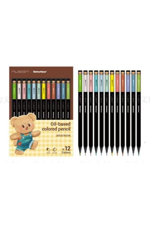 Lápiz de colorear de 12 colores colección butterbear