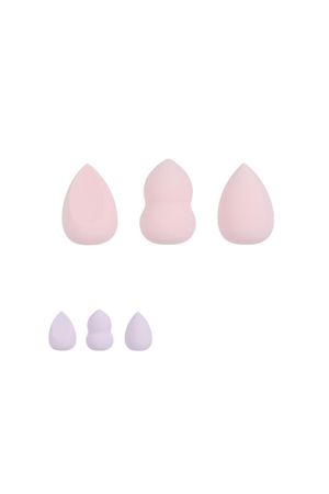 Set esponjas de maquillaje con estuche (3 unidades)