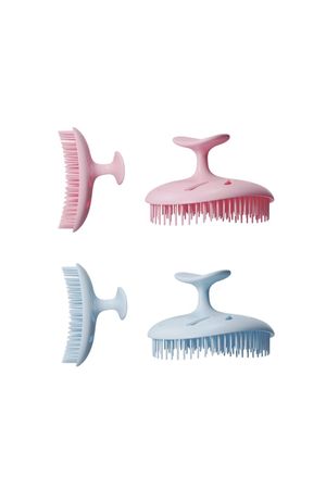 Cepillo masajeador de champú de cerdas finas