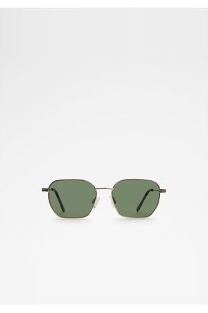 Lentes de sol rectangulares metálicas