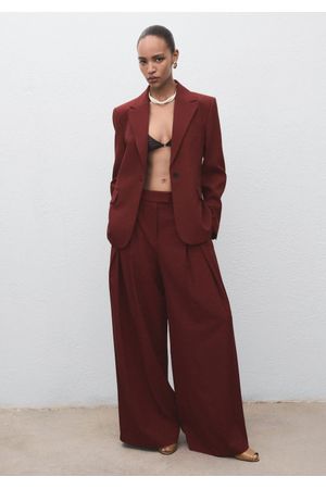 Pantalón de Traje Wide Leg Pinzas