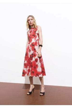 Vestido Evasé Estampado Floral