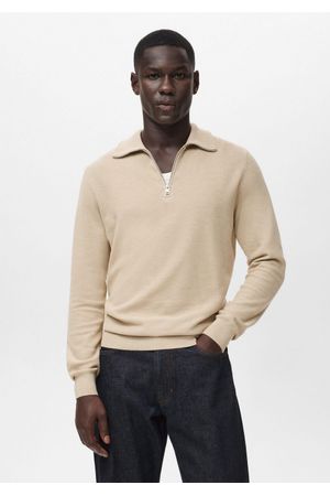 Jersey con Microestructura Cuello Cremallera