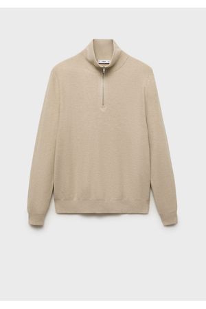 Jersey con Microestructura Cuello Cremallera